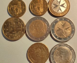 Monedas Euro de diferentes paises