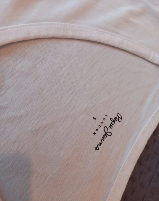 Camiseta Pepe Jeans blanca talla S. Con etiqueta.