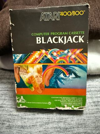 videojuego Atari Blackjack - 400/800 