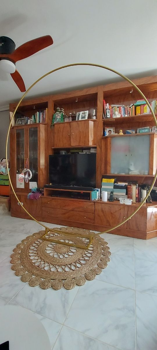 Alfombra redonda yute beige