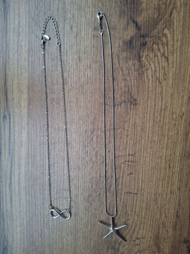 2 Correntes Prata; Infinity & Star