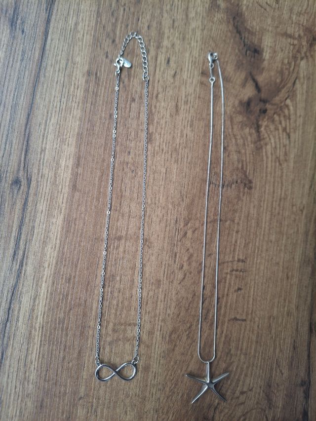 2 Correntes Prata; Infinity & Star