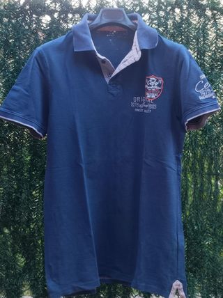 Polo Celio azul talla M