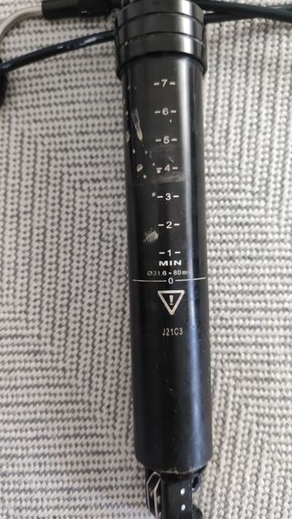 Tija telescópica bicicleta 