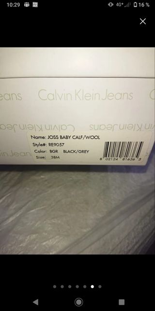 Botines Calvin Klein negros, talla 38.Son marca .