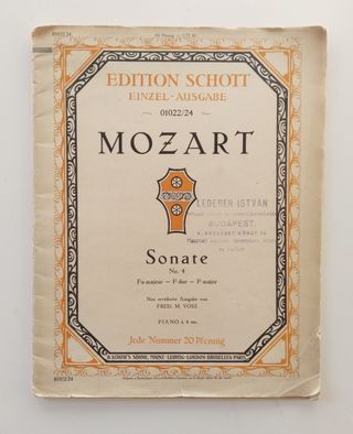 Sonata Mozart nº 4 Fa Mayor