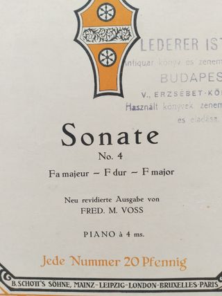 Sonata Mozart nº 4 Fa Mayor