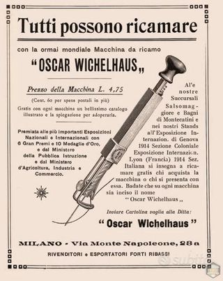 Strumento ricamo antico