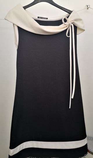 Vestito nero e bianco