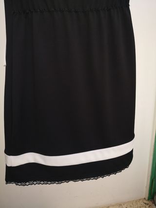 Vestito nero e bianco