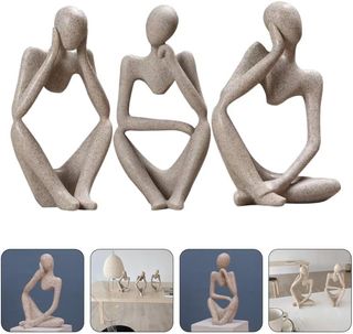 3 statue decorative astratte