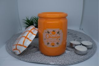 Quemador mermelada naranja