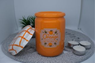 Quemador mermelada naranja