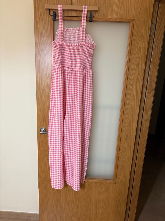 Mono largo cuadros Vichy