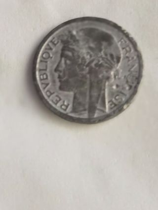 Moneda antigua Francia 1949