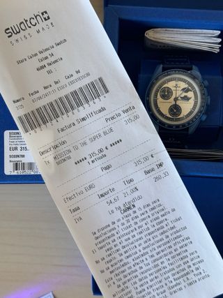 Omega Swatch Speedmaster Super Blue Moon