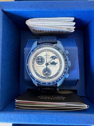 Omega Swatch Speedmaster Super Blue Moon