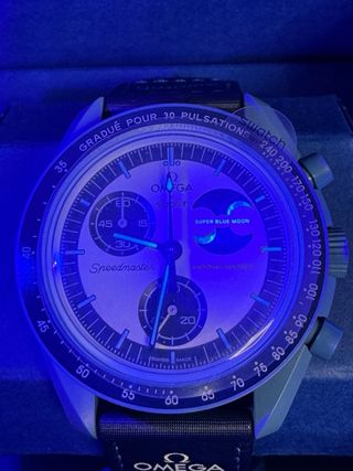 Omega Swatch Speedmaster Super Blue Moon