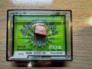 Aguja tocadiscos FOX 628 DST-W