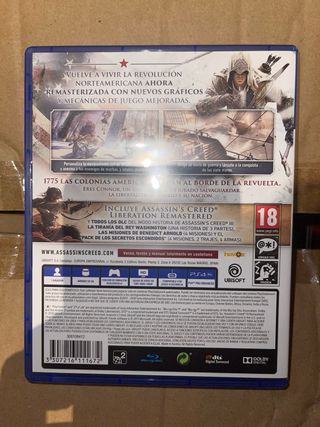 Assassin's Creed III Remastered PS4 (PlayStation 4