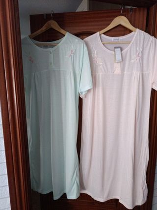 Camisones mujer - 2 uds. - Verde & Rosa