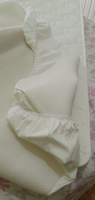 Colchón cuna bebé 120x60cm + protector impermeable