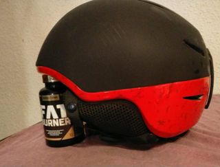 Casco Snowboard Rojo-Negro