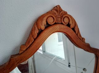 Espejo antiguo de madera