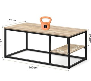 Mesa centro madera-metal, 1 año