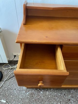 Cómoda madera 6 cajones