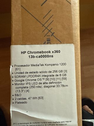 HP Chromebook x360 - Portátil Negro