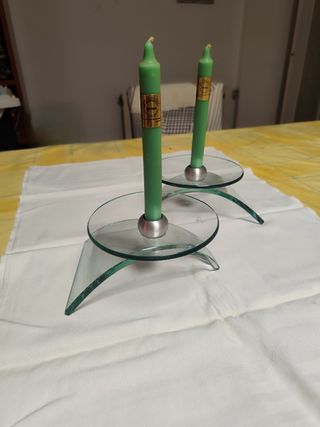 2 lampadari in cristallo metallico (Leonardo)