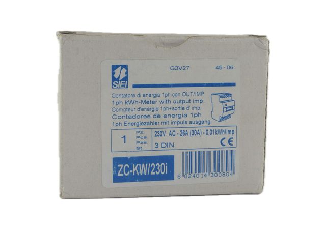 SIEI Contatore di energia 1ph con OUT/IMP