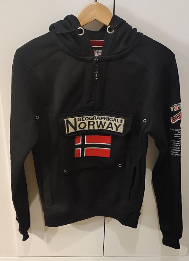 Sudadera Geographical Norway negra