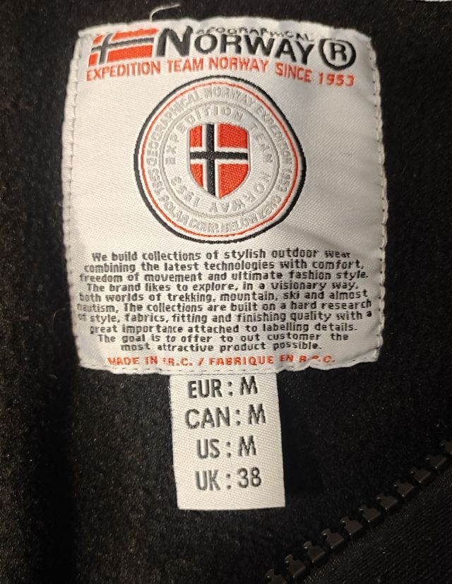 Sudadera Geographical Norway negra