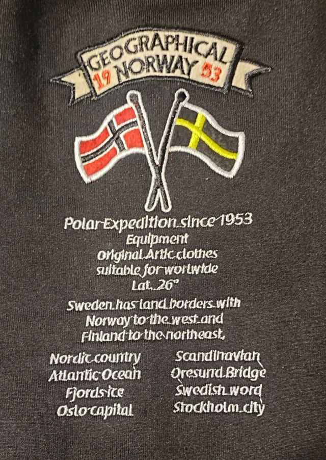 Sudadera Geographical Norway negra