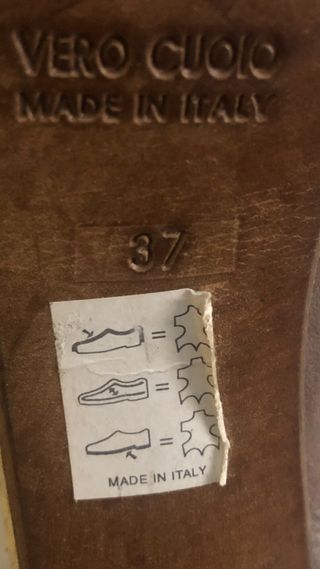 Sandali cuoio marrone tacco alto