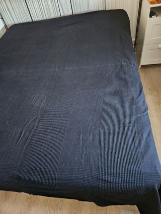 Cubrecama algodón negro IKEA
