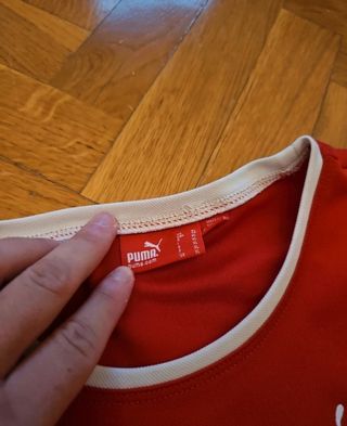 Camiseta Deportiva Puma Vintage Roja-Blanca