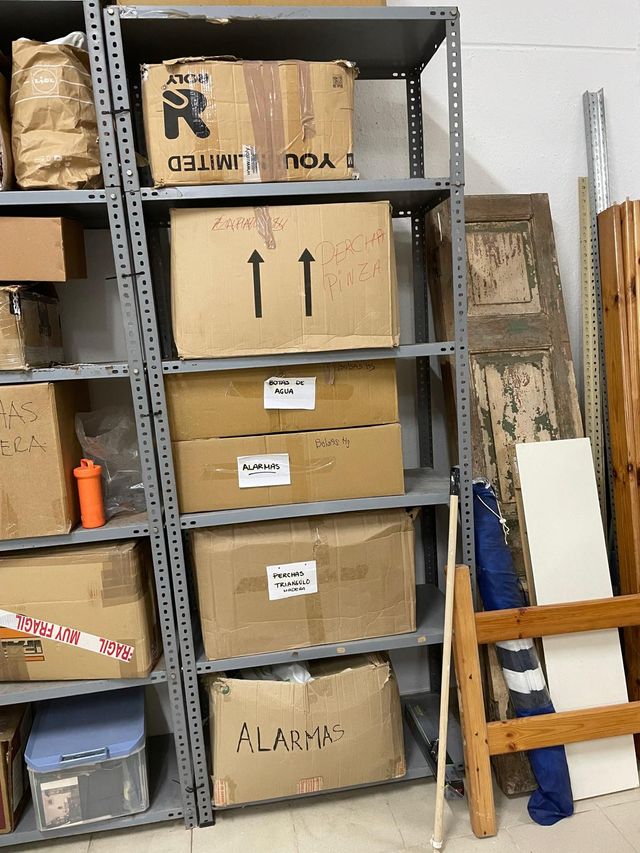 Estantería metálica gris 265cm