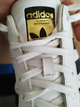 Adidas Superstar 47,5 - Blancas y Negras