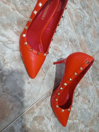 Zapatos rojos ANEWAY tacón aguja