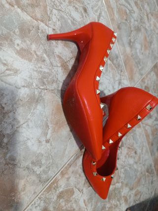Zapatos rojos ANEWAY tacón aguja