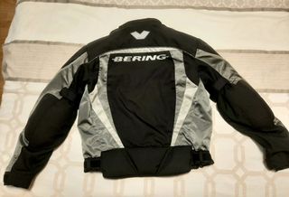 Chaqueta de moto Bering negra-gris, talla XL