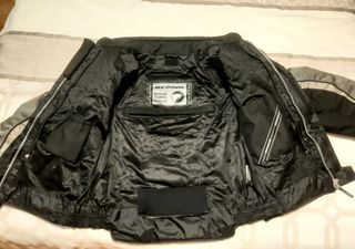 Chaqueta de moto Bering negra-gris, talla XL