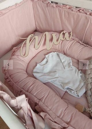 Cuna bebé - nido rosa empolvado