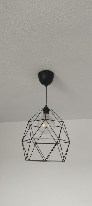 Lámpara colgante Ikea negra