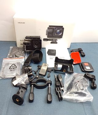 WOLFANG Cámara Deportiva GA100 4K 30FPS, WiFi de 2