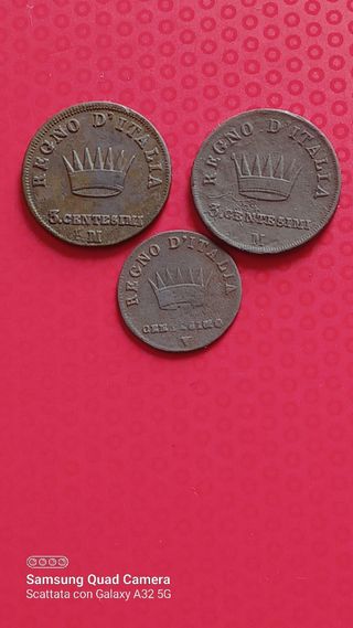 3 Monete tris napoleone