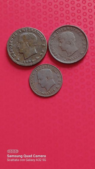 3 Monete tris napoleone